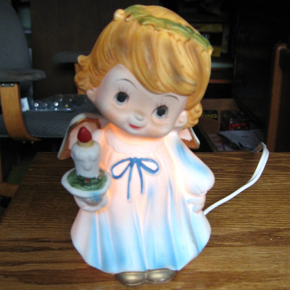 Lighted Angel with wings